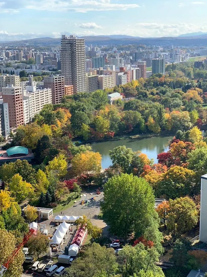 Apartamento Nakajima Park Stay Ams Tower 31F Panoramic View Of Nakajima Park Sapporo Japón